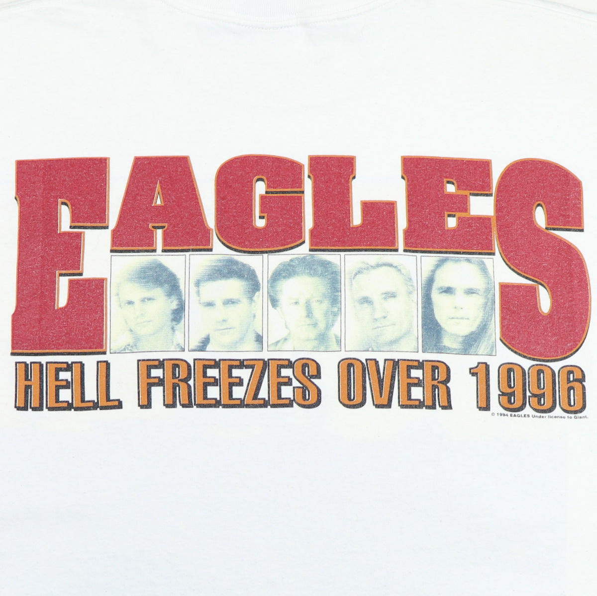 1996 Eagles Hell Freezes Over Hotel California Tour Shirt