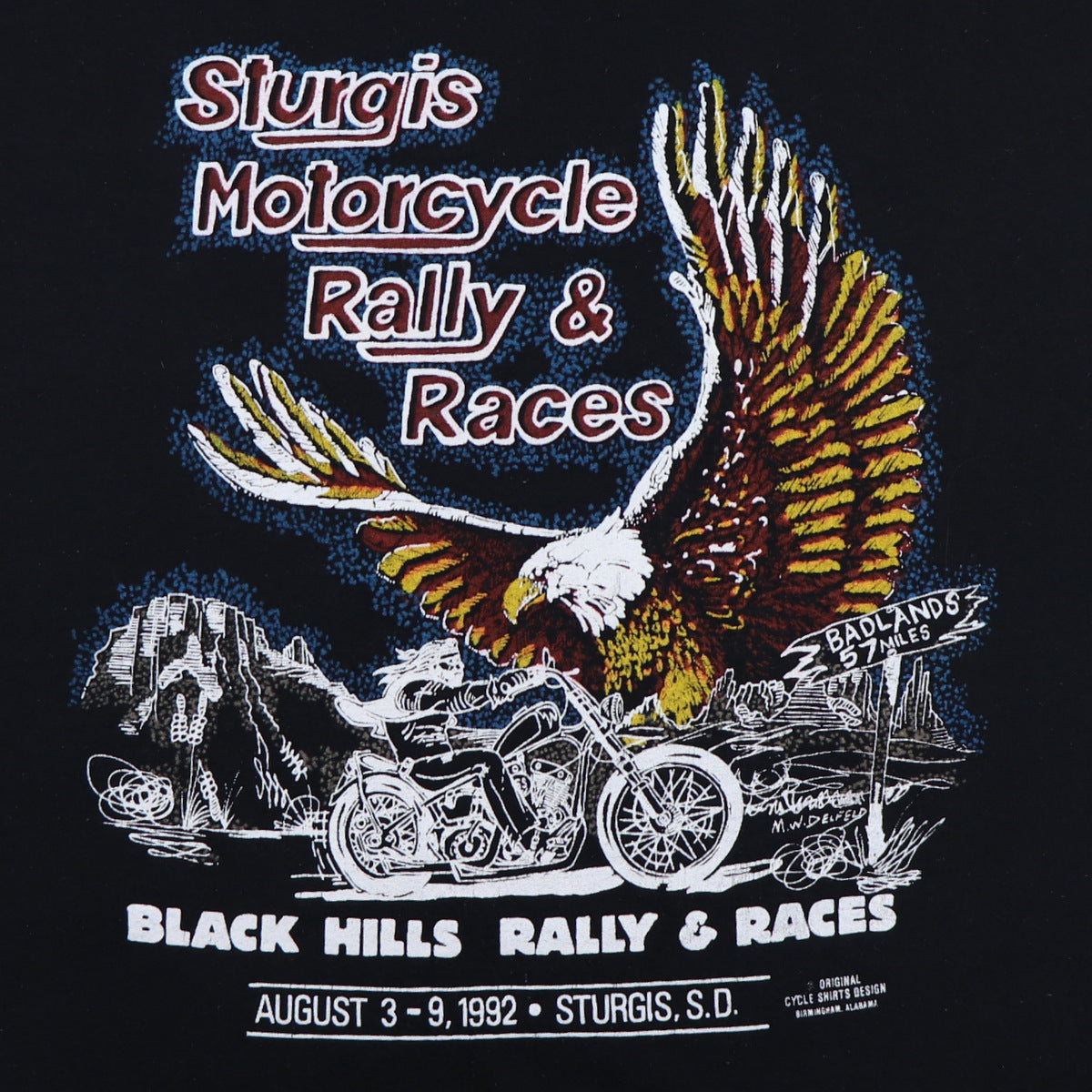 1992 Sturgis Motorcycle Rally & Races Shirt