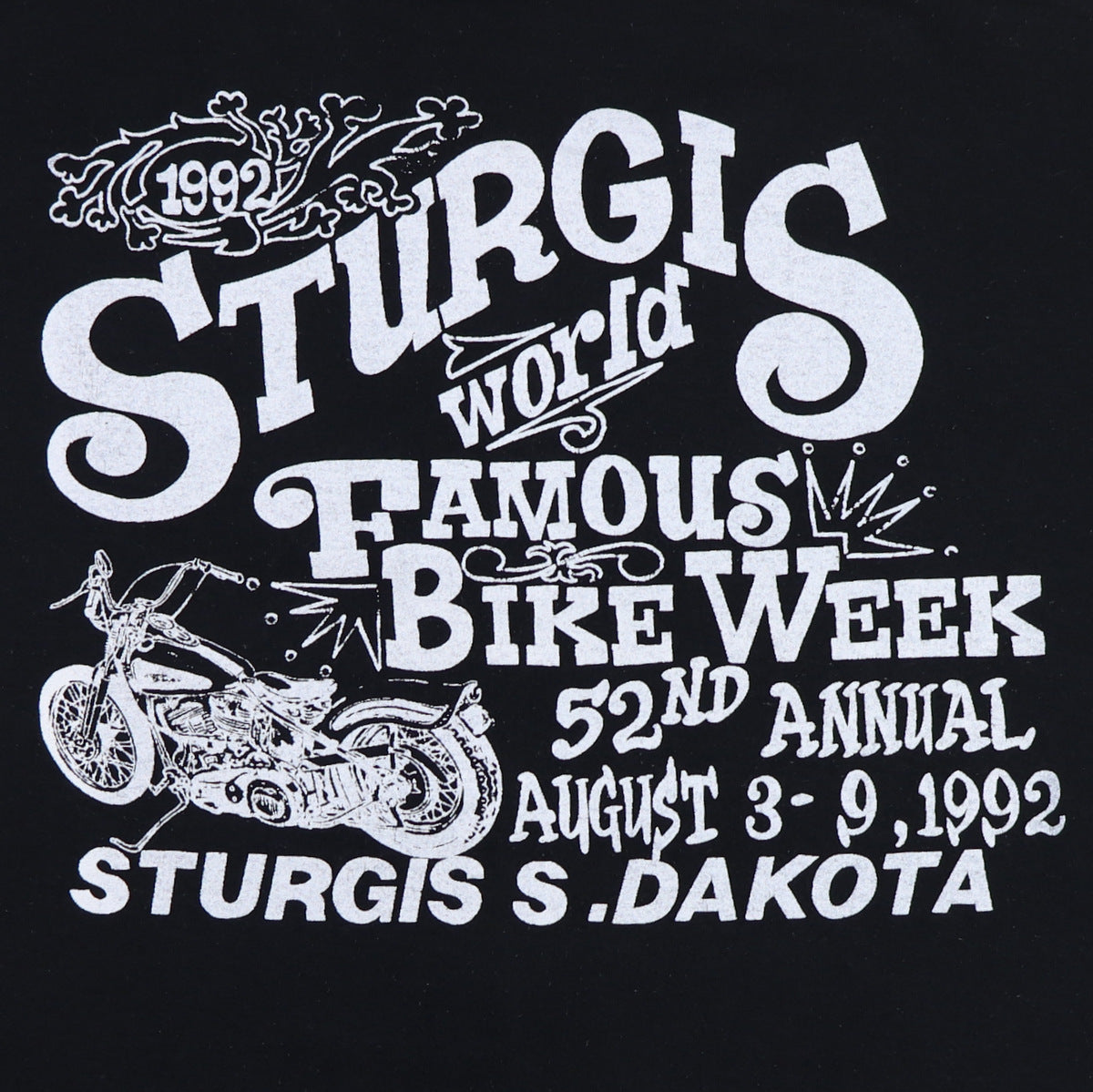 1992 Sturgis Motorcycle Rally & Races Shirt