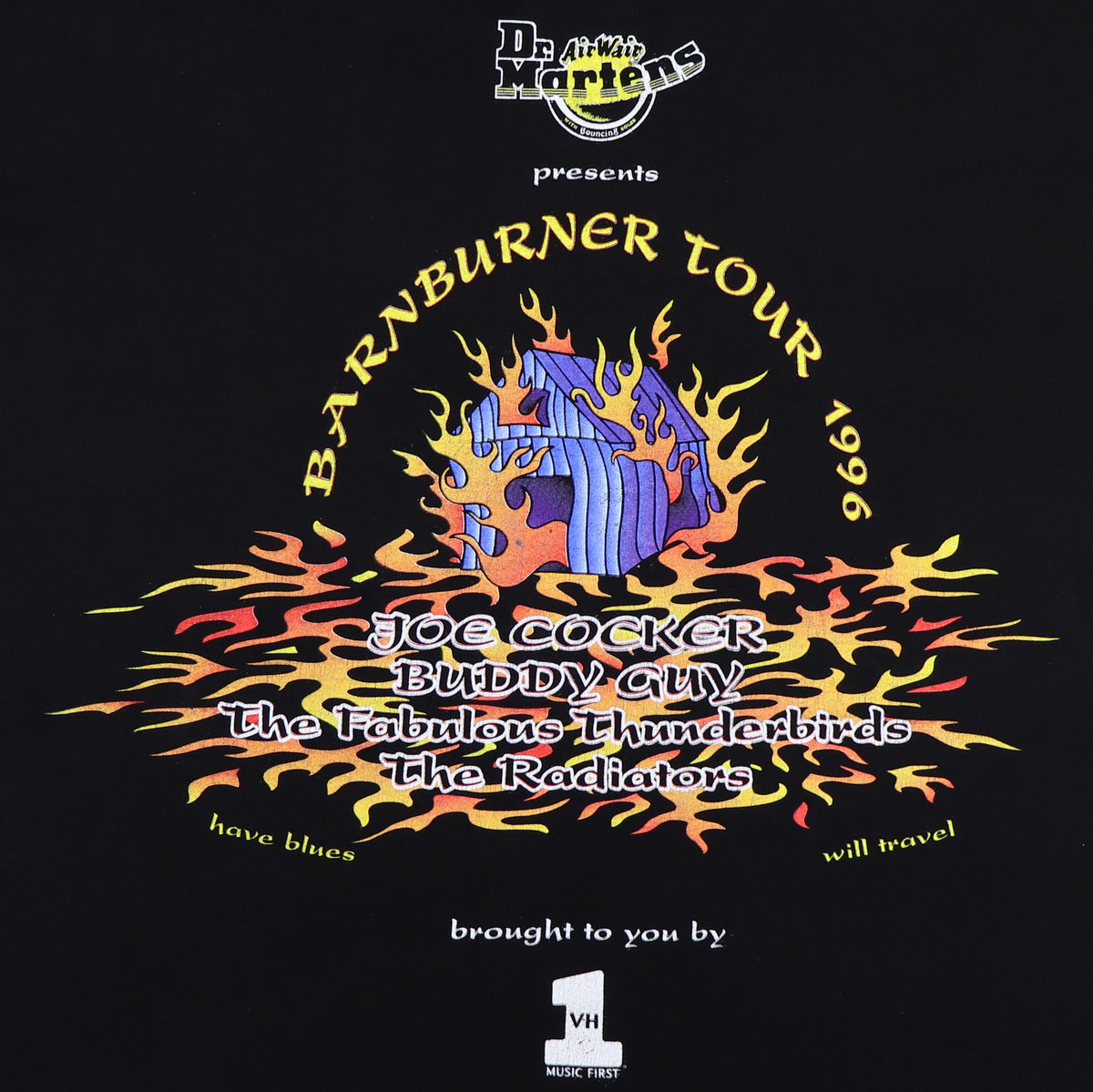 1996 House Of Blues Dr Martens Joe Cocker Concert Shirt