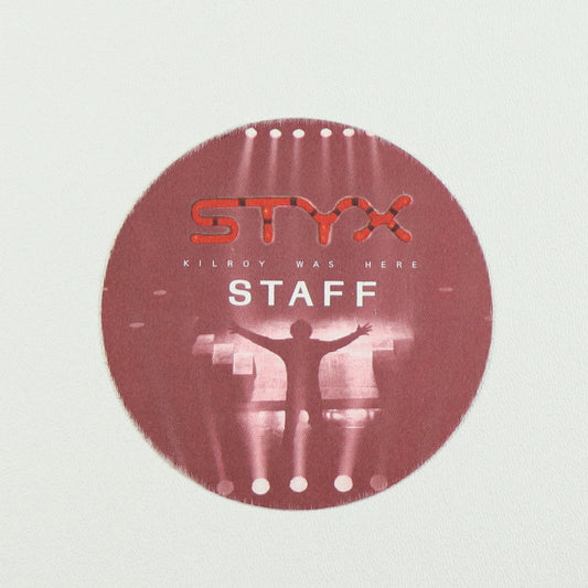 1983 Styx Kilroy Was Here Staff Backstage Pass