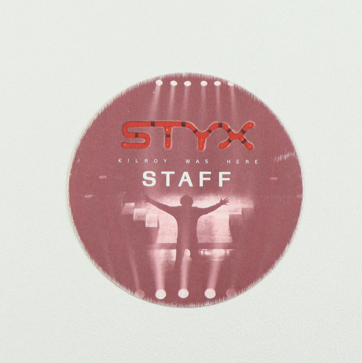 1983 Styx Kilroy Was Here Staff Backstage Pass