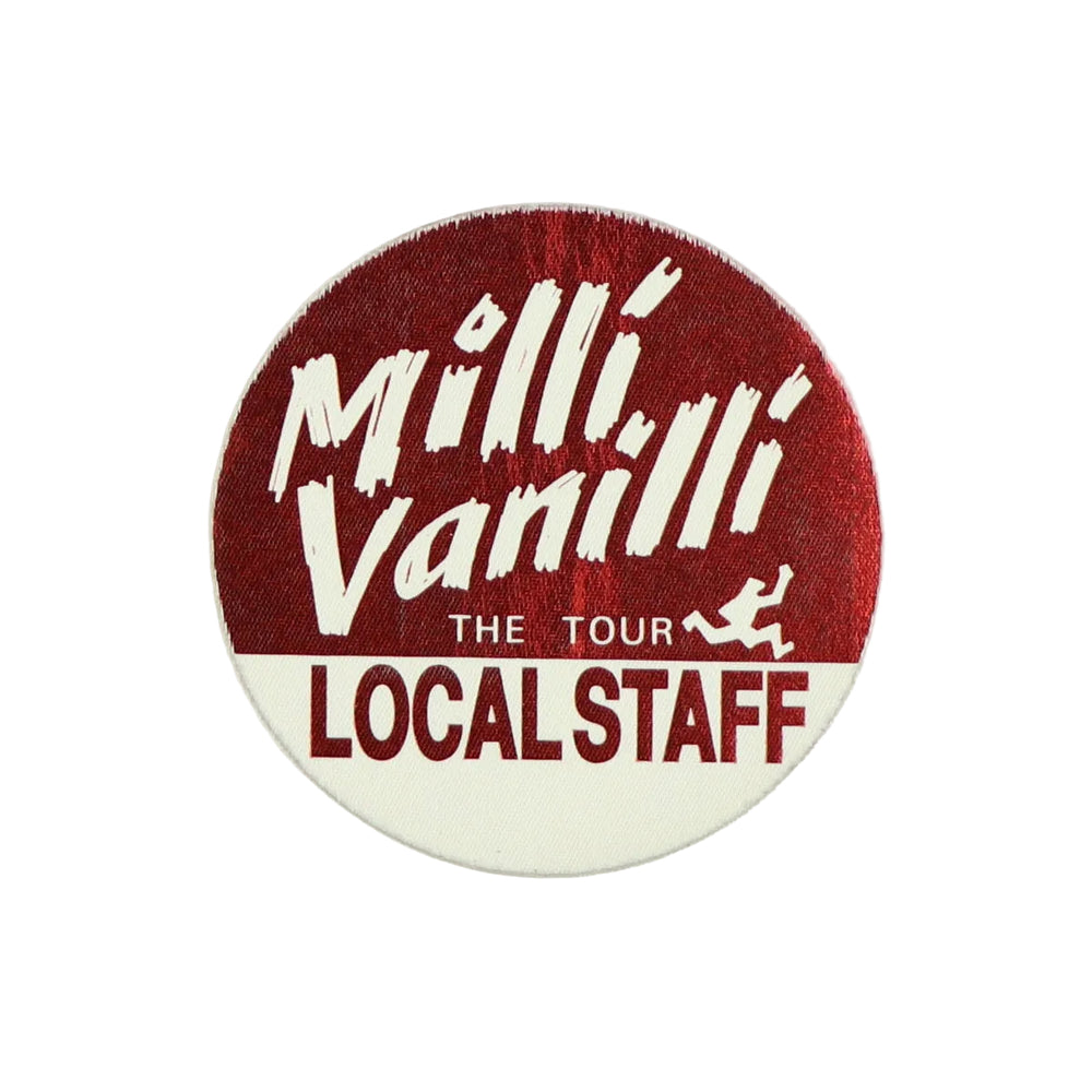 1990 Milli Vanilli The Tour Local Staff Backstage Pass