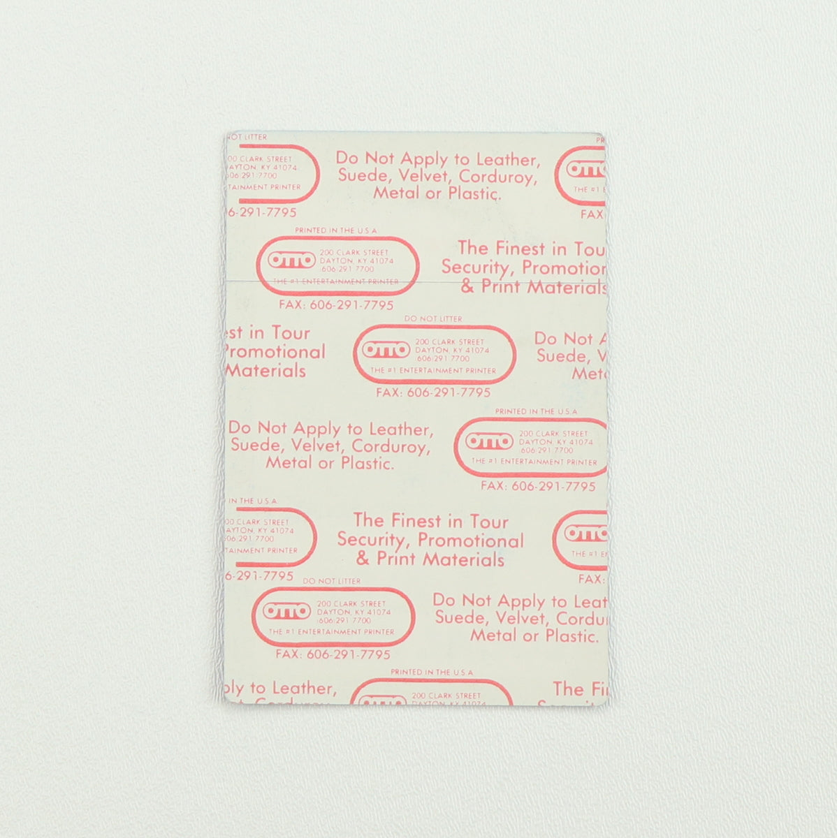 1991 Charlie Daniels Renegade Tour Local Crew Backstage Pass