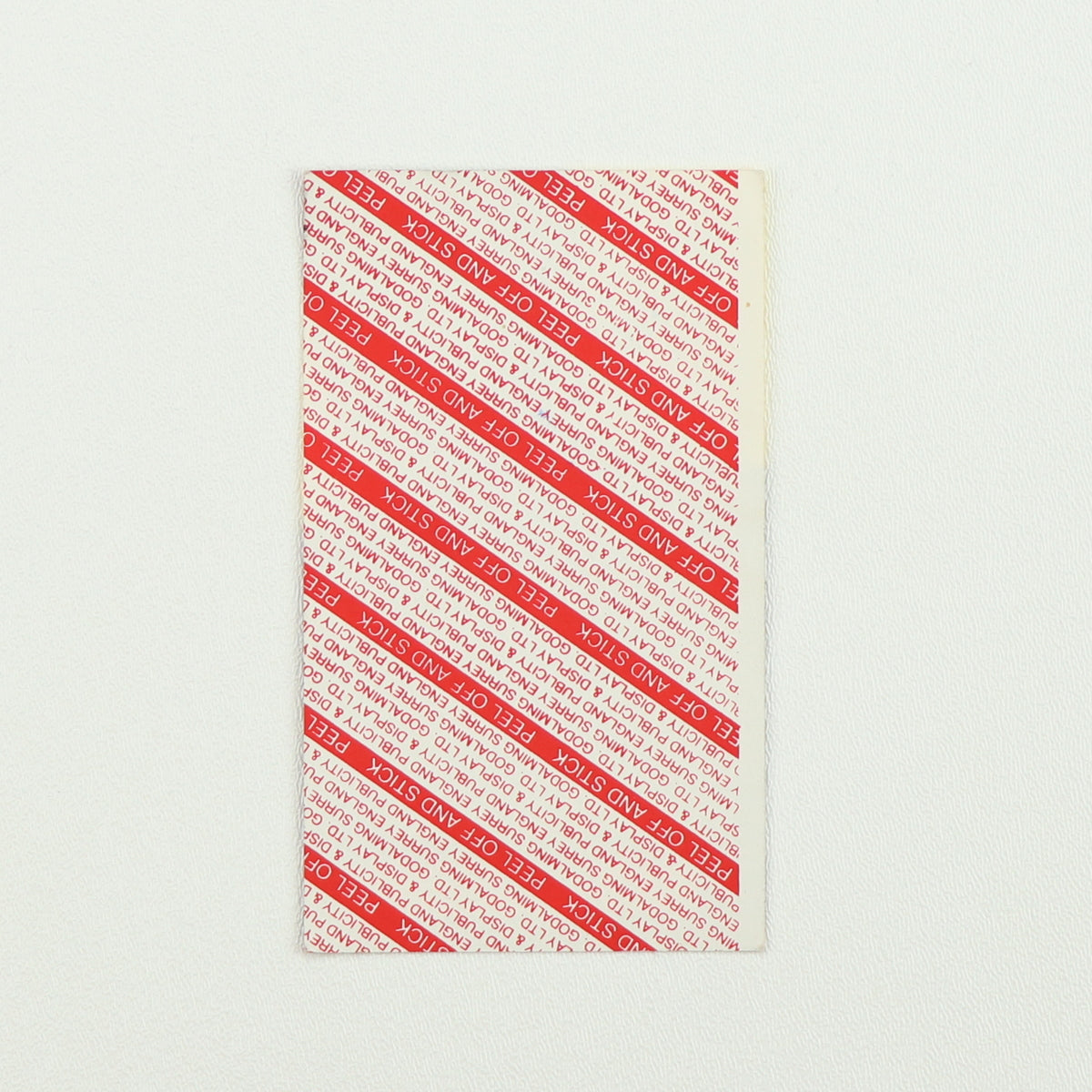 1986 Peter Gabriel So Tour Crew Backstage Pass