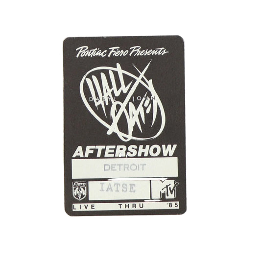1985 Hall & Oates Live Thru ’85 Tour All Access Backstage Pass