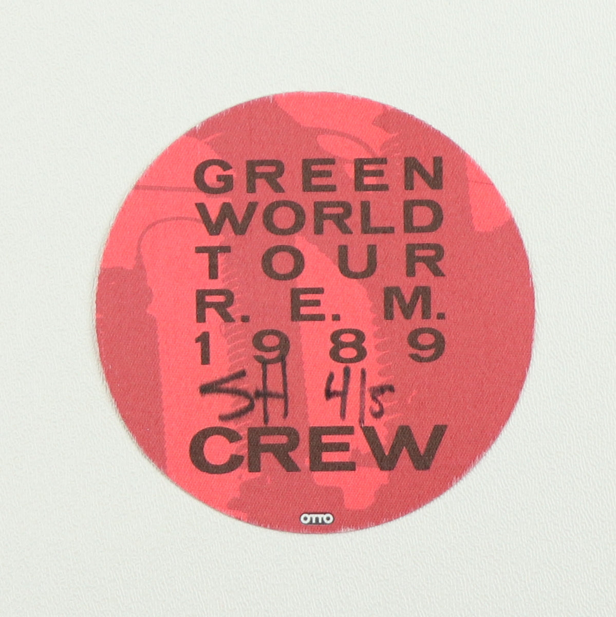 1989 R.E.M. Green World Tour Crew Backstage Pass