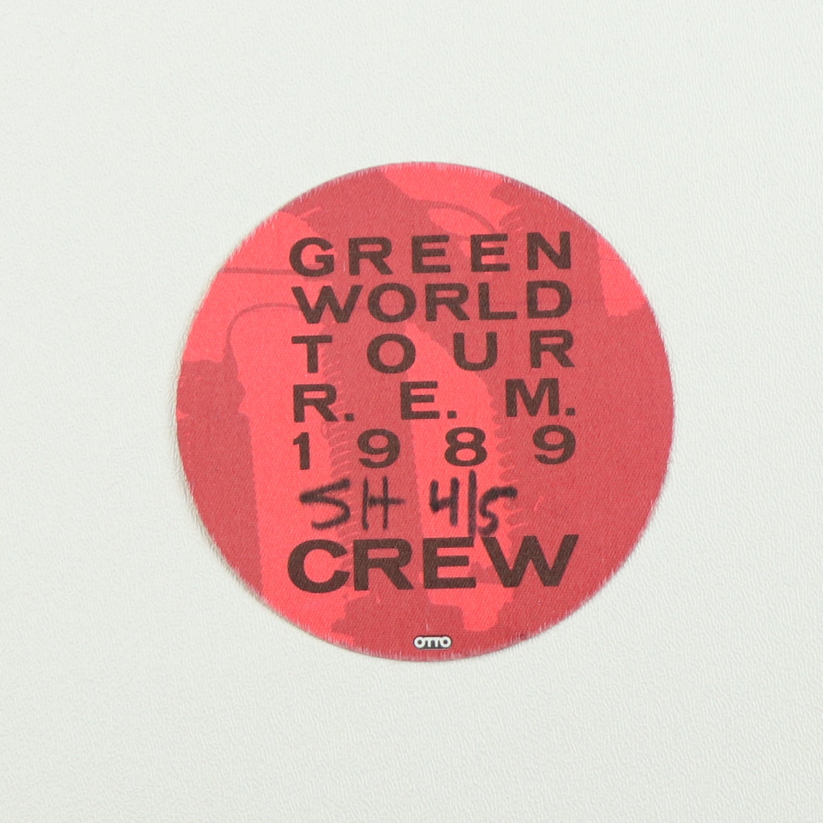 1989 R.E.M. Green World Tour Crew Backstage Pass