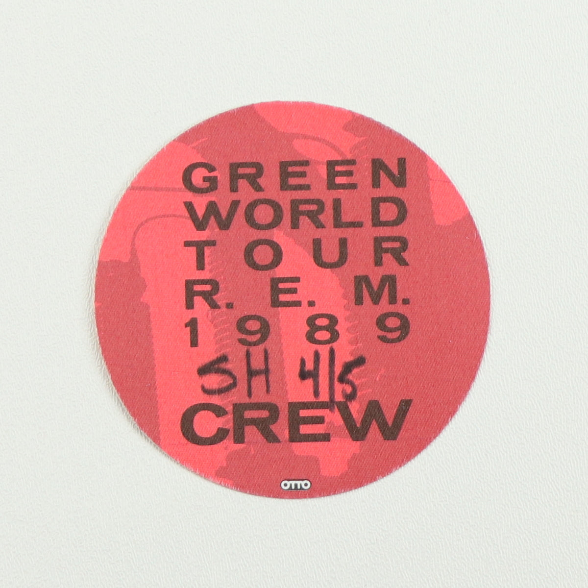 1989 R.E.M. Green World Tour Crew Backstage Pass