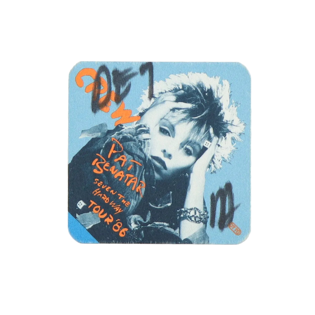 1986 Pat Benatar Seven The Hardway Tour Crew Backstage Pass