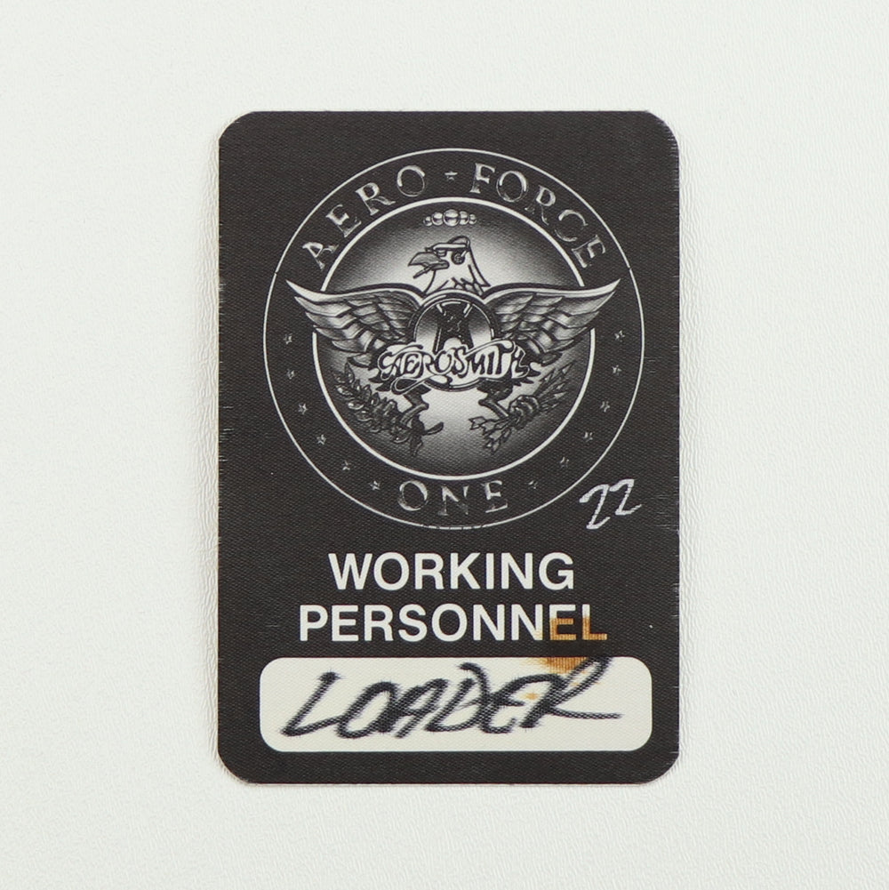 1993 Aerosmith Aero Force One Tour Loader Backstage Pass