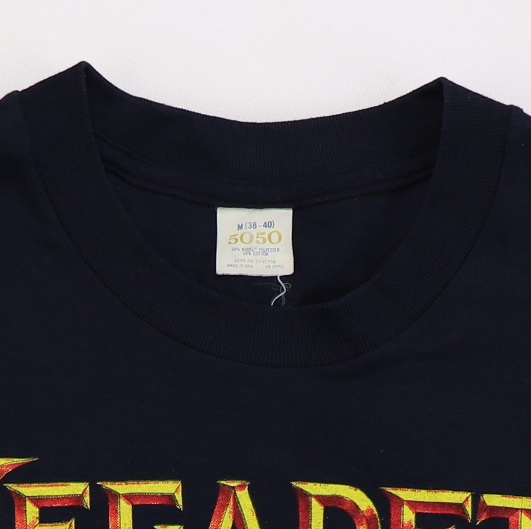 1990 Megadeth Rust In Peace Tour Shirt