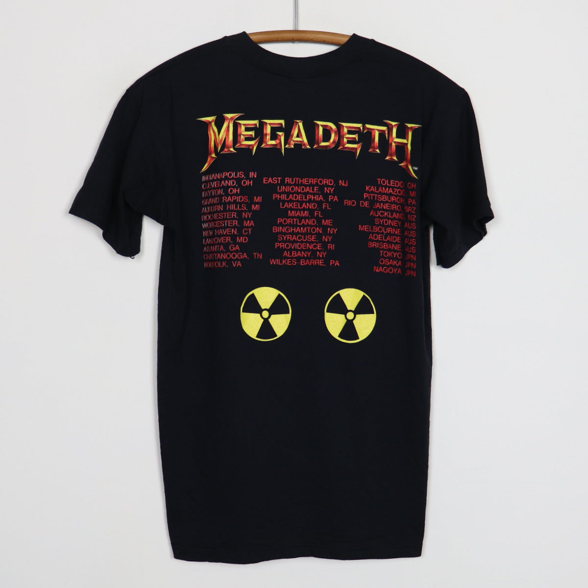 1990 Megadeth Rust In Peace Tour Shirt