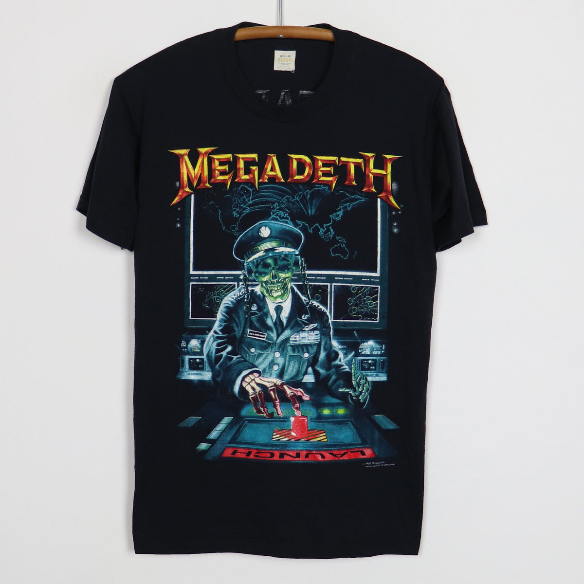 1990 Megadeth Rust In Peace Tour Shirt