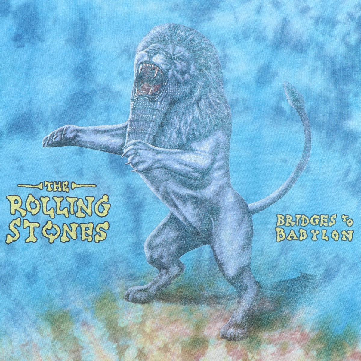 1997 Rolling Stones Bridges To Babylon Tie Dye Shirt