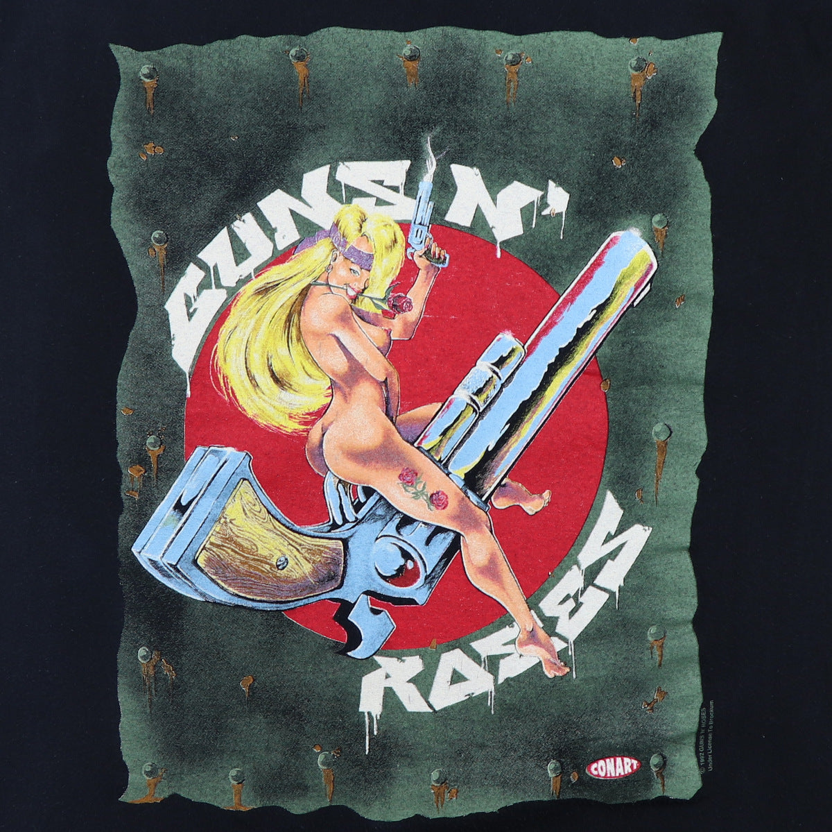 1992 Guns N Roses Naked Lady Revolver Shirt