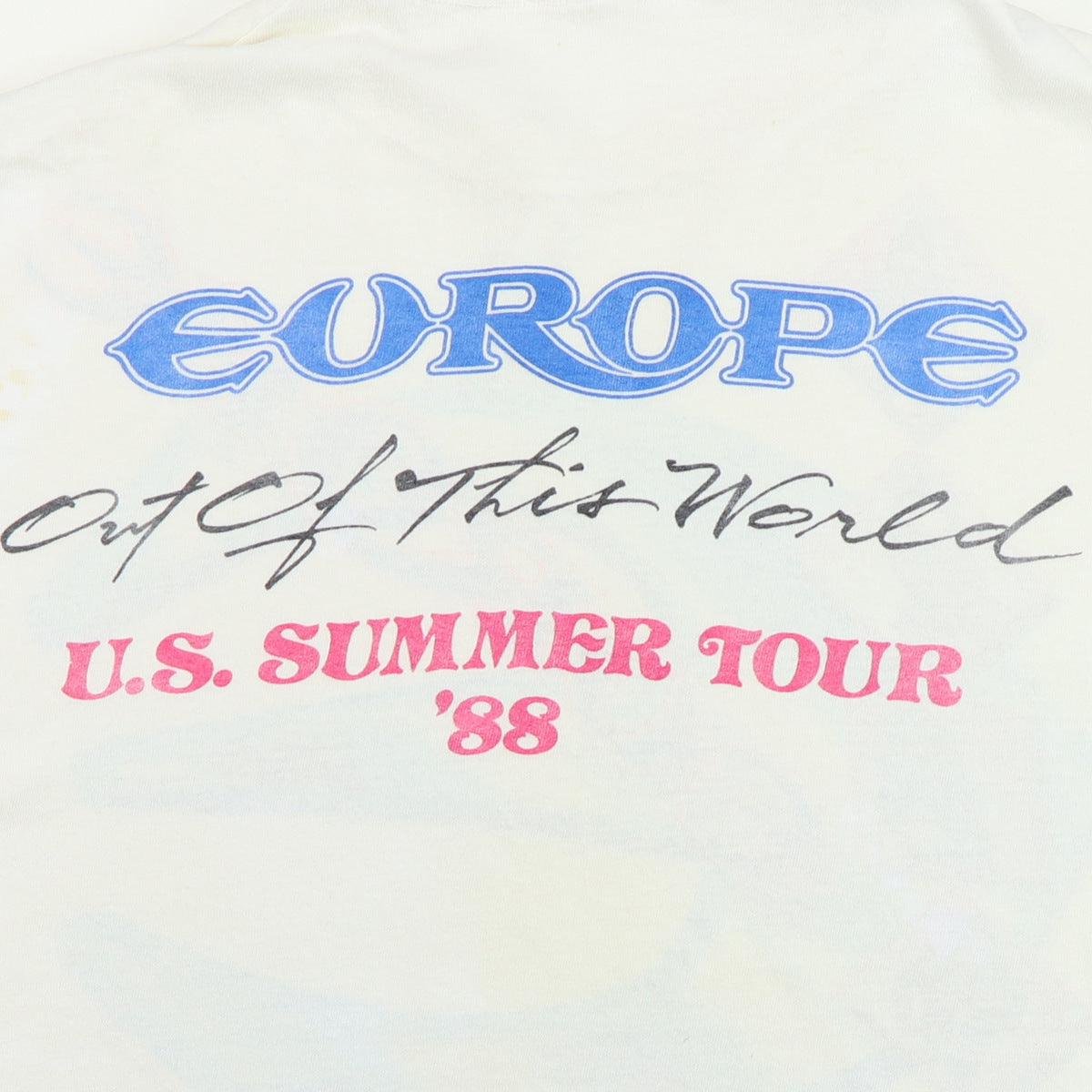 1988 Europe Out Of This World Tour Shirt