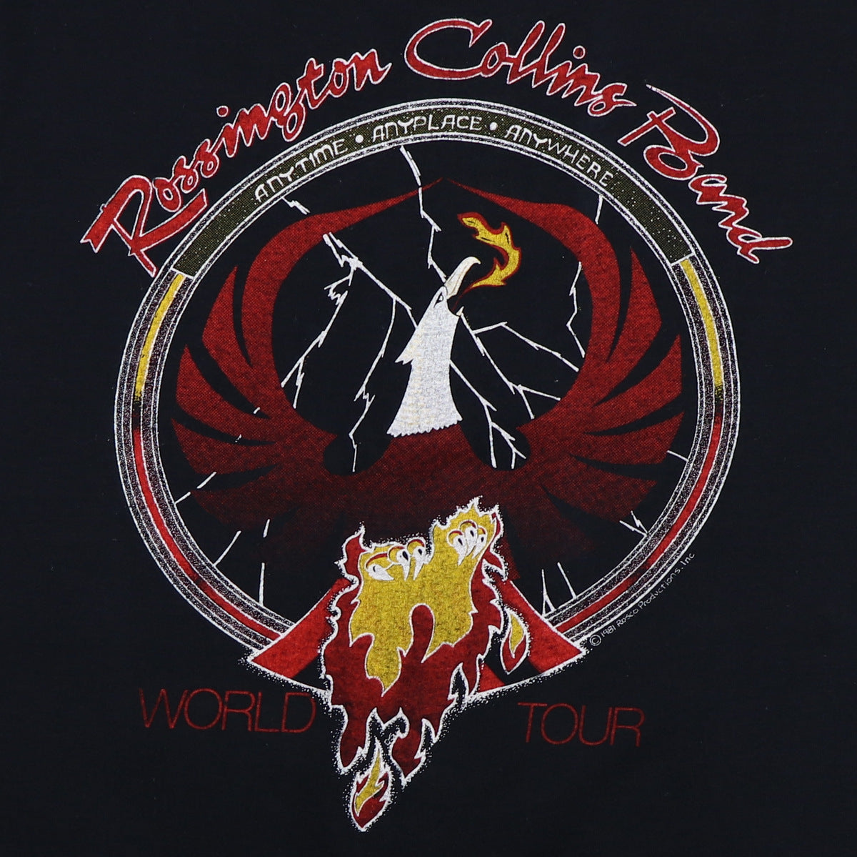 1981 Rossington Collins Band World Tour Shirt