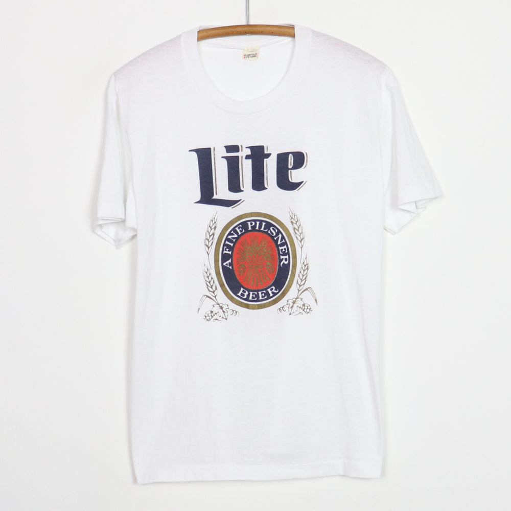 1980s Miller Lite Fine Pilsner Beer Shirt