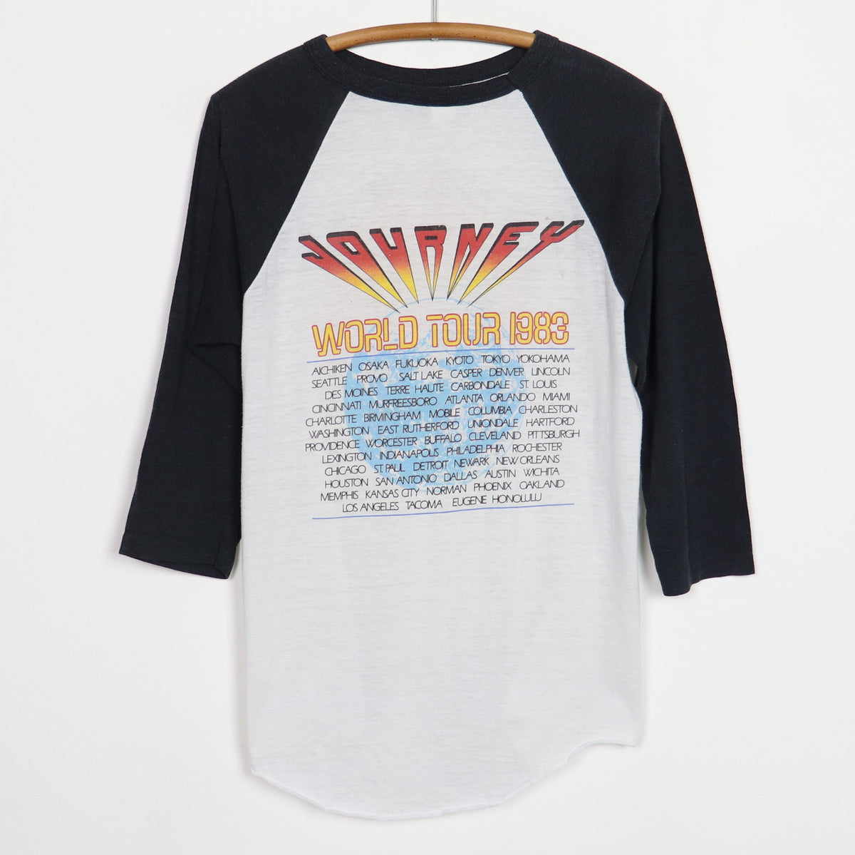 1983 Journey World Tour Jersey Shirt