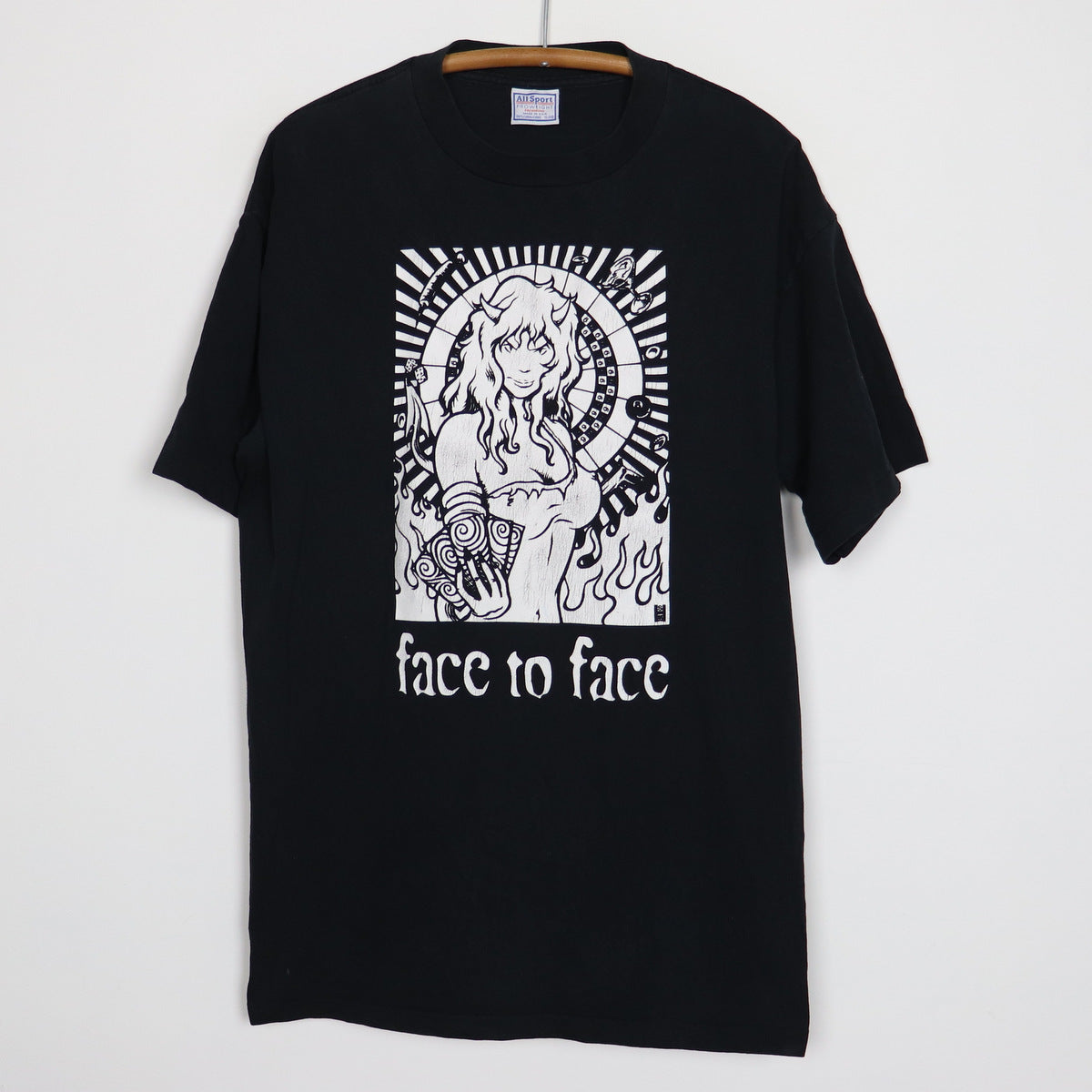 【ヴィンT】Face to Face Tour Tee 90s XL Vintage Alice in Chains Facelift Tour Shirt 1990 1991 Clash