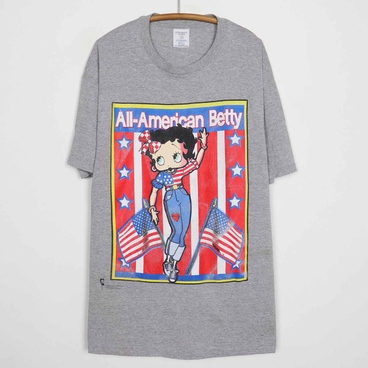1998 Betty Boop All American Shirt | Authentic Vintage Tee – WyCo 