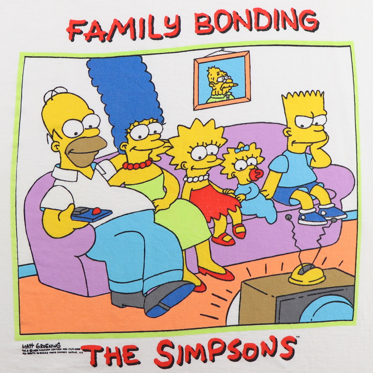 1989 The Simpsons Family Bonding Shirt