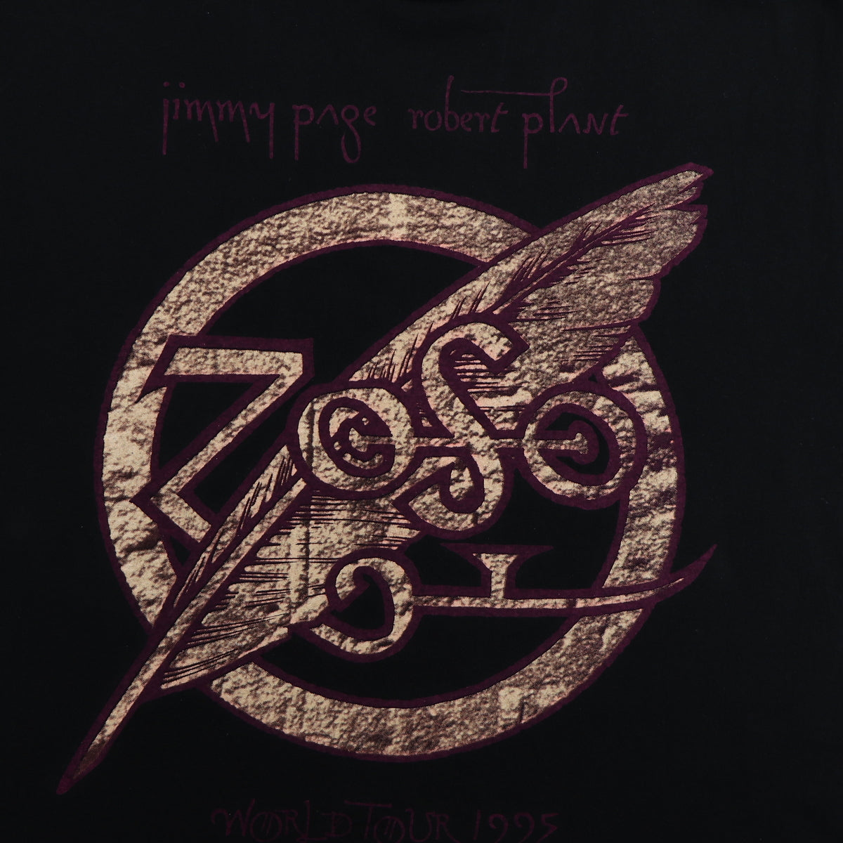1995 Jimmy Page Robert Plant Zoso Tour Shirt