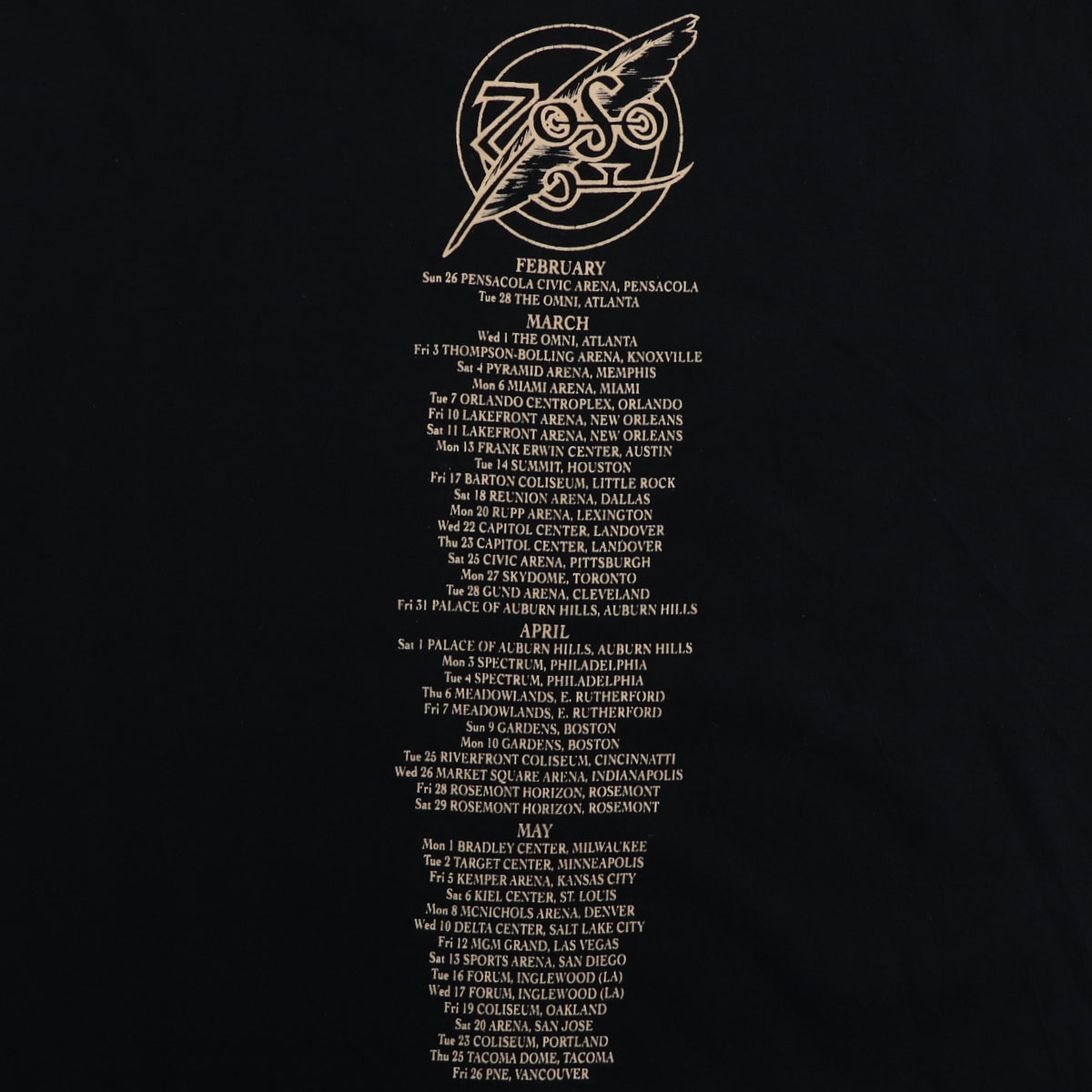 1995 Jimmy Page Robert Plant Zoso Tour Shirt