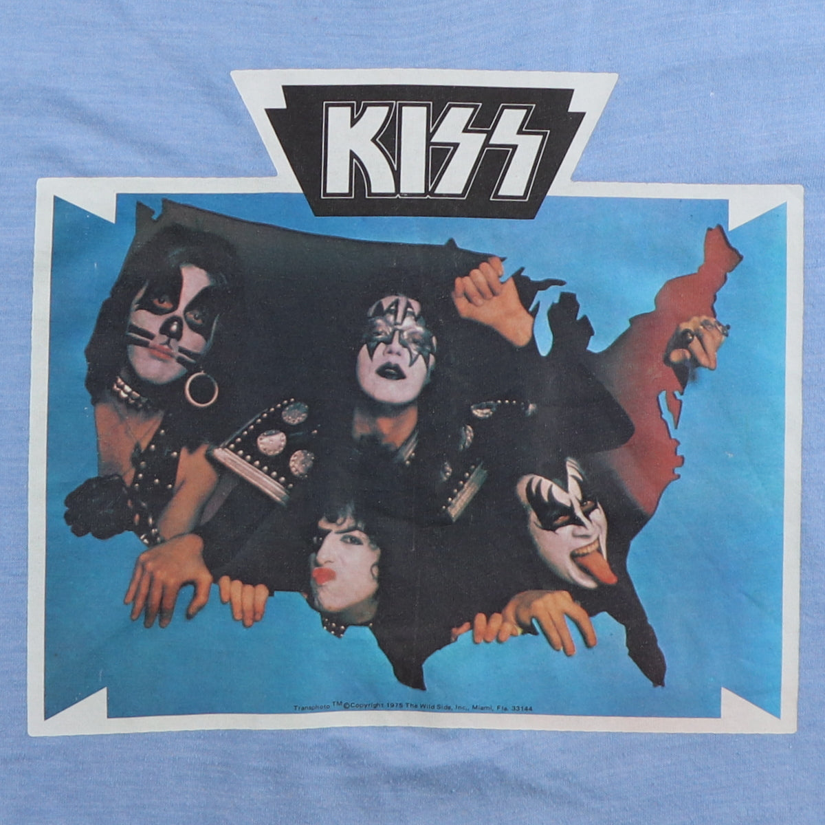 1970s Kiss Iron On Graphic Shirt