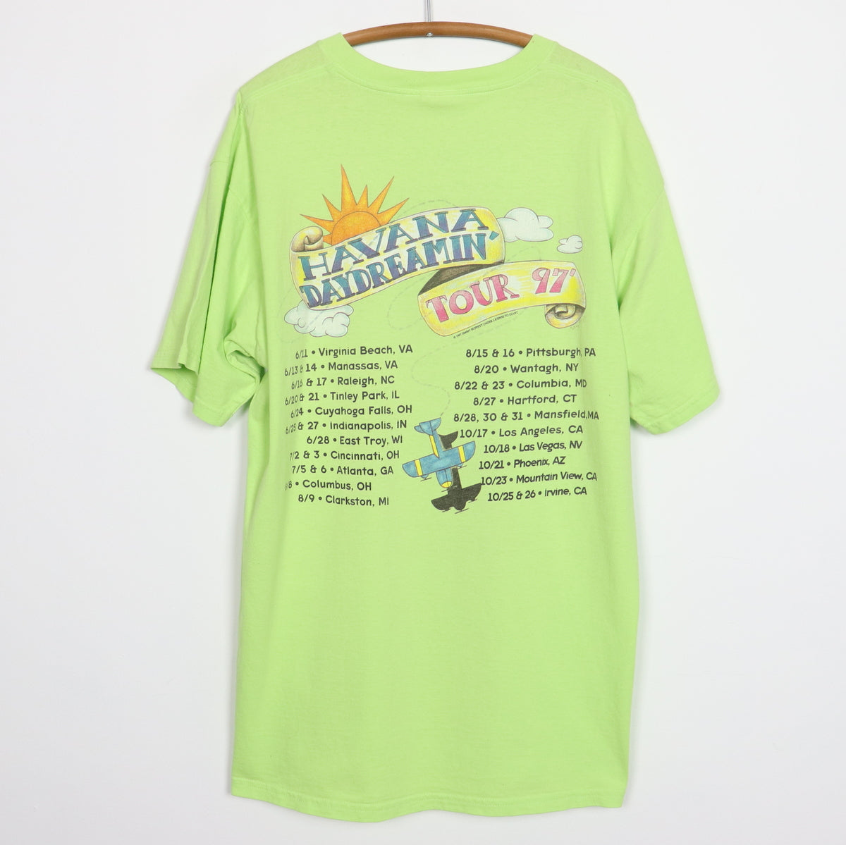 1997 Jimmy Buffett Havana Daydreamin' Tour Shirt