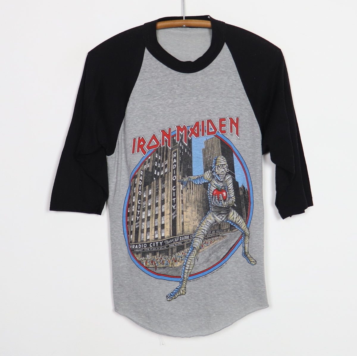 1983 Iron Maiden Eddie Luvs Noo Yawk Tour Jersey Shirt