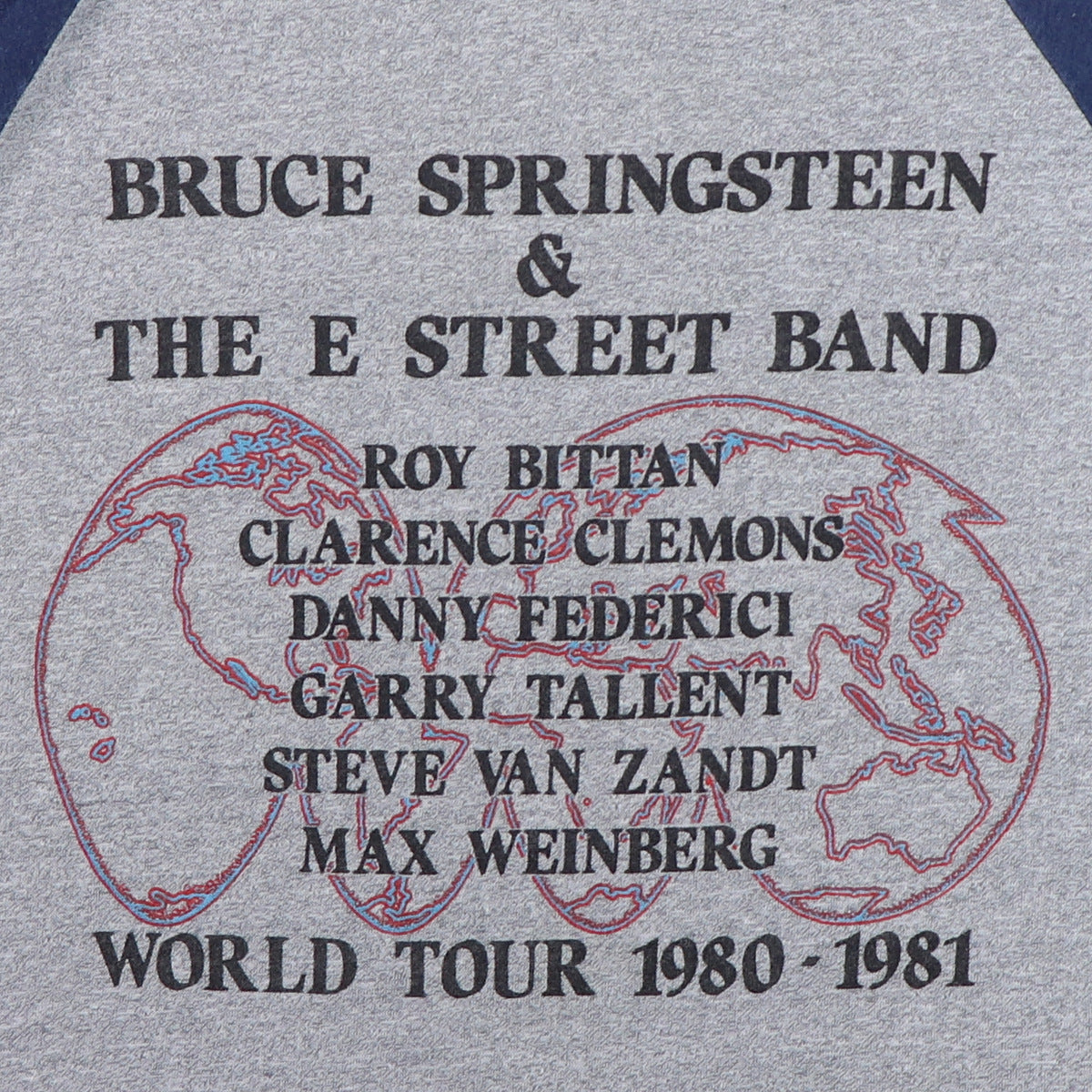 1980 Bruce Springsteen World Tour Jersey Shirt