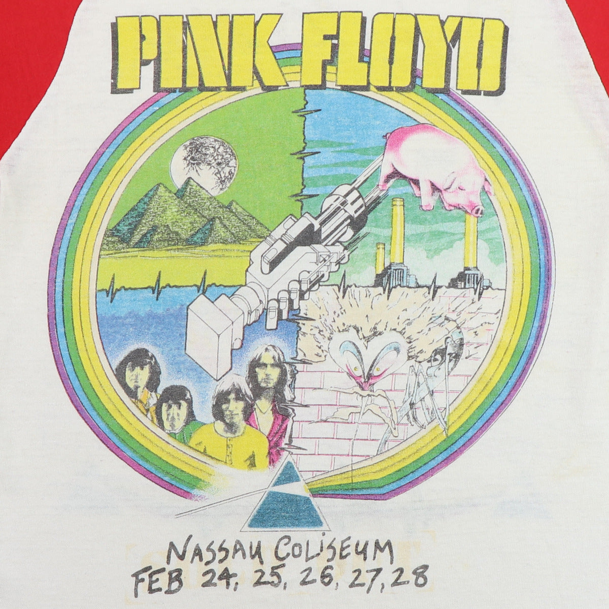 1980 Pink Floyd The Wall Nassau Coliseum Concert Jersey Shirt