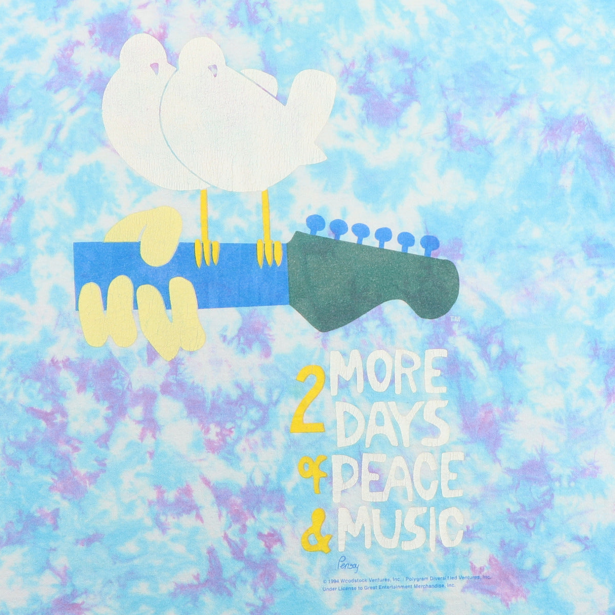 1994 Woodstock 2 Mores Days Of Music & Peace Tie Dye Shirt