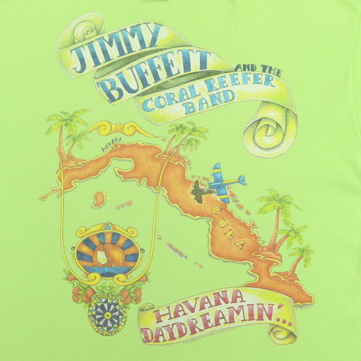 1997 Jimmy Buffett Havana Daydreamin' Tour Shirt