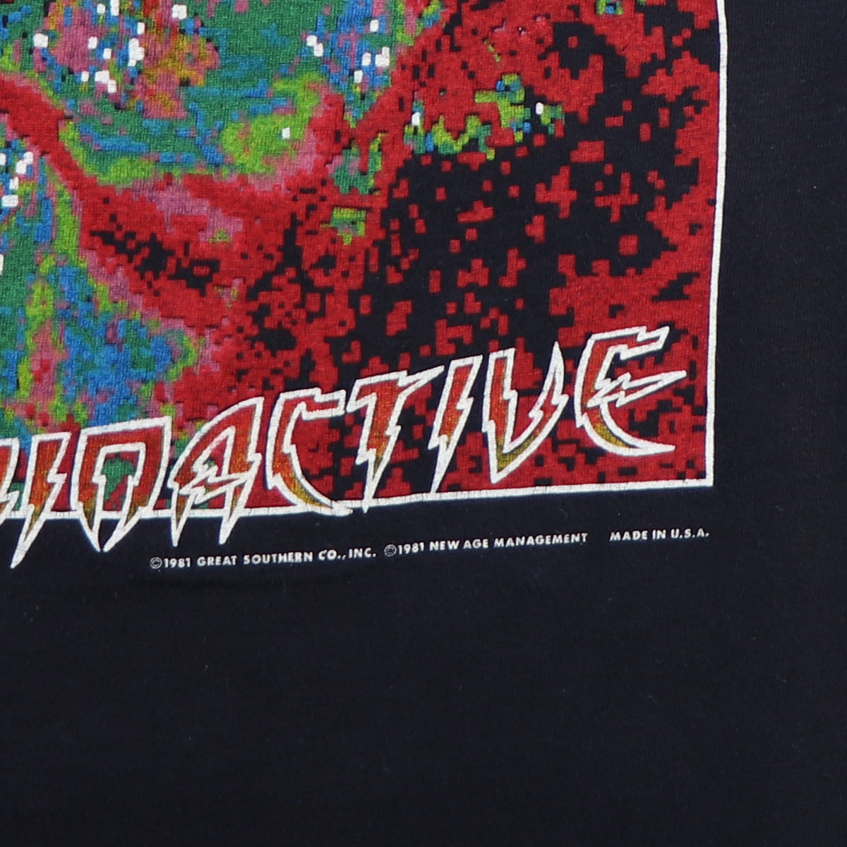 1981 Pat Travers Radioactive World Tour Shirt
