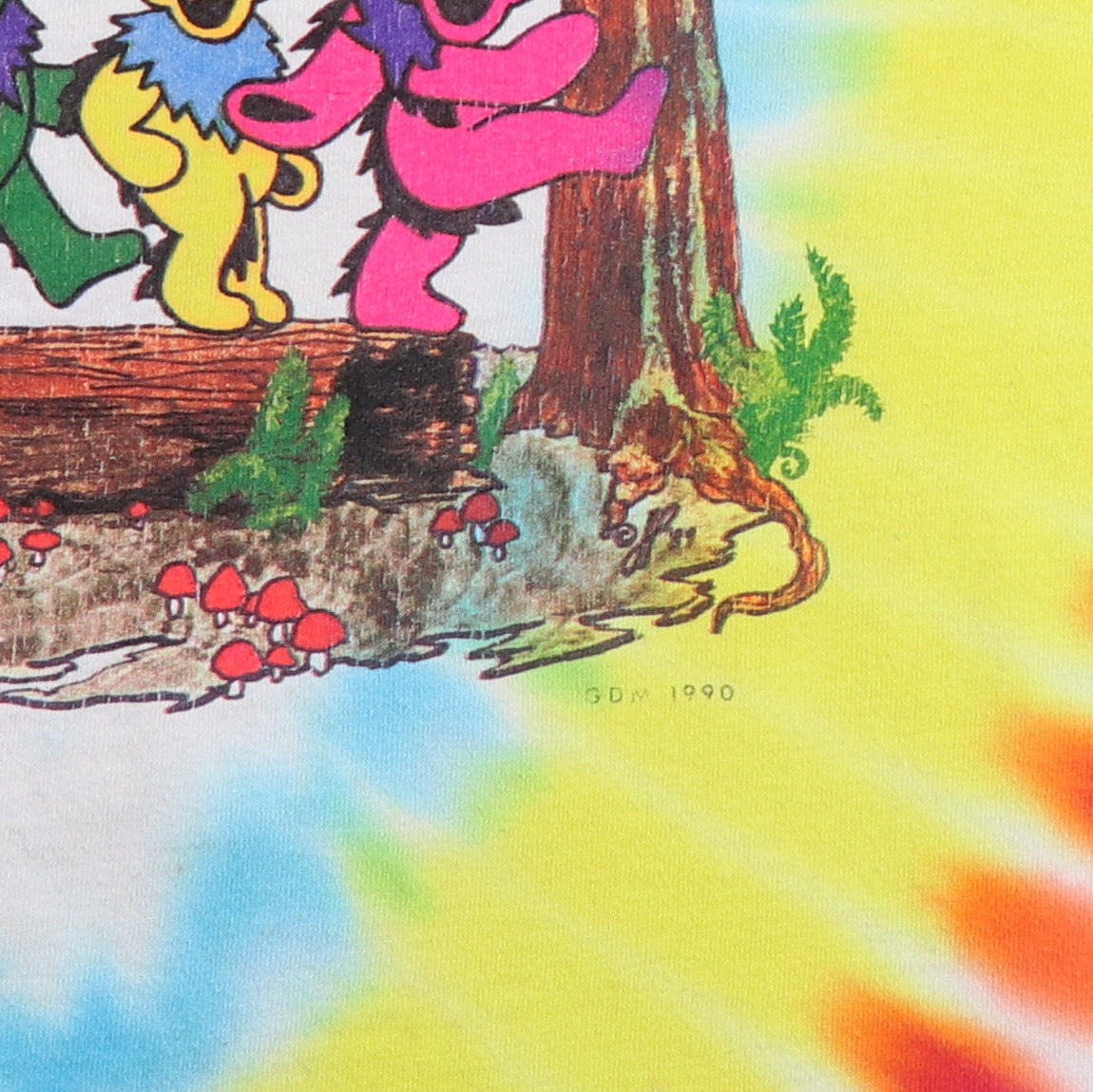 1990 Grateful Dead Dancing Bears 25th Anniversary Tour Shirt