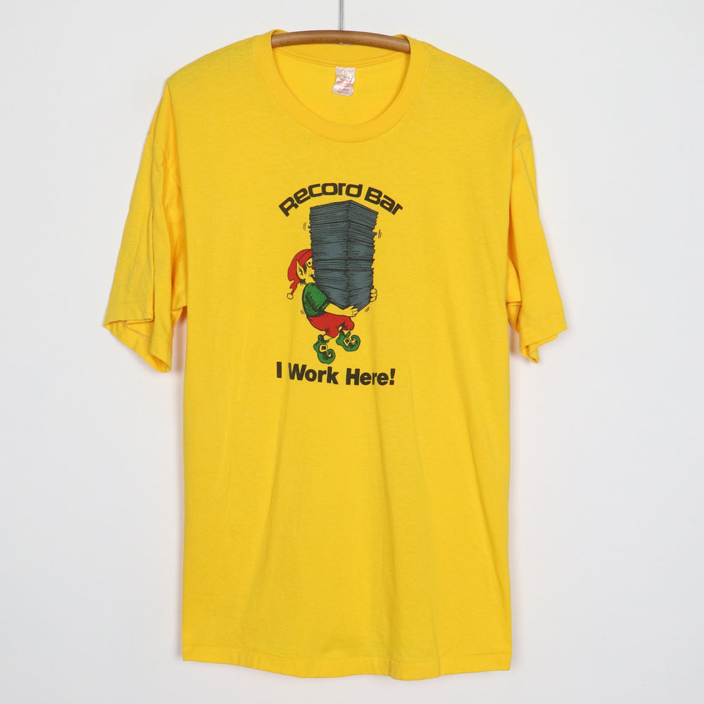 1980s Record Bar I Work Here Shirt