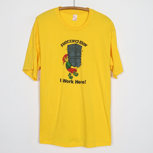 1980s Record Bar I Work Here Shirt