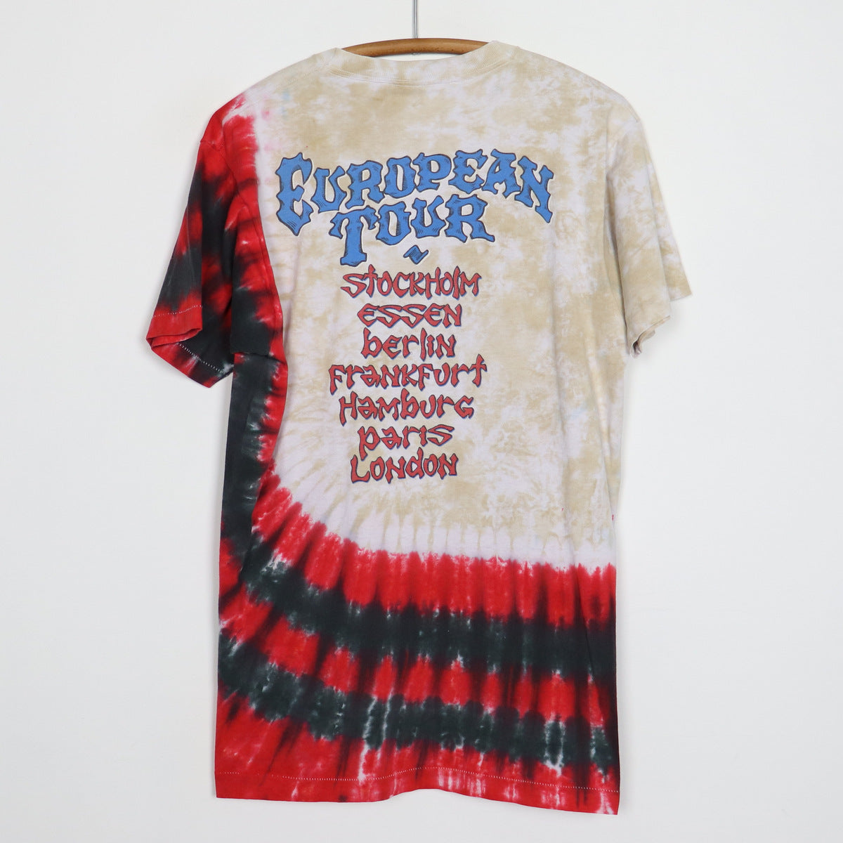 1990 Grateful Dead European Tour Tie Dye Shirt