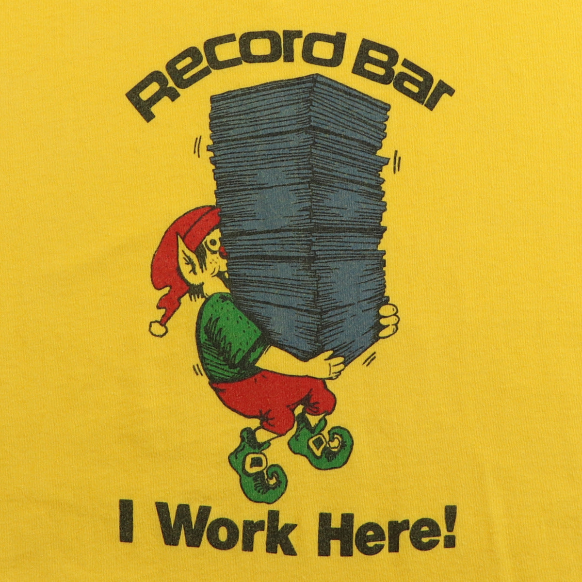 1980s Record Bar I Work Here Shirt