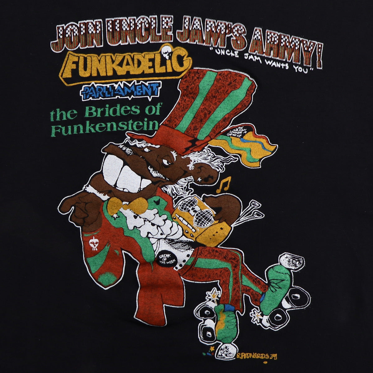 1979 Funkadelic Parliament Brides Of Funkenstein Shirt