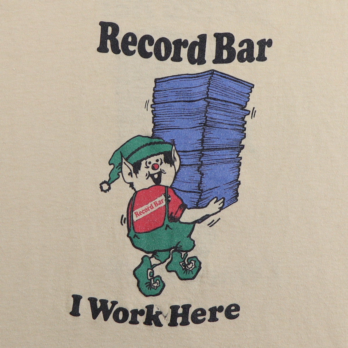1980s Record Bar I Work Here Shirt
