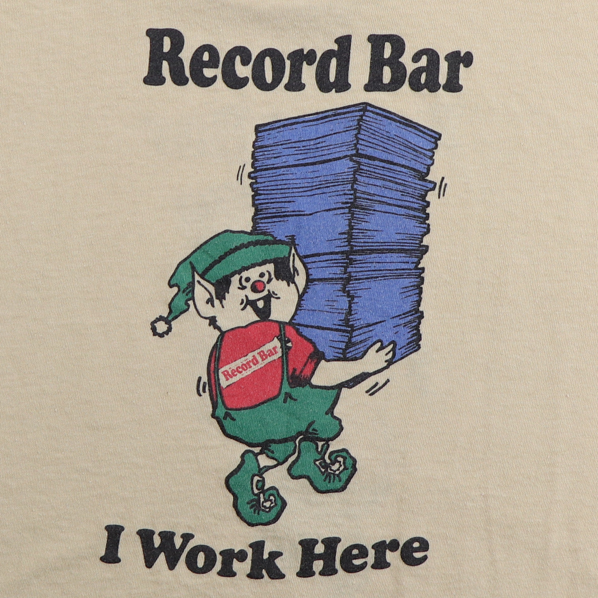 1980s Record Bar I Work Here Shirt