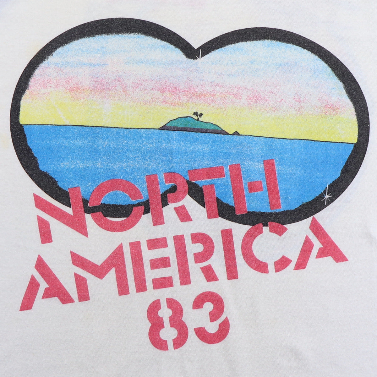 1983 Men At Work Cargo North American Tour Jersey Shirt