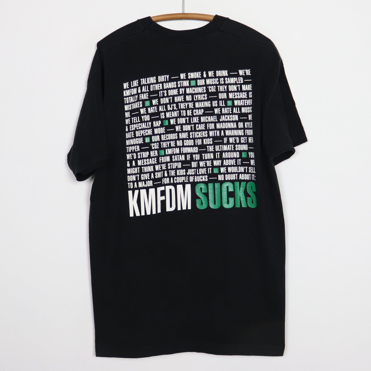 1993 KMFDM Sucks Shirt