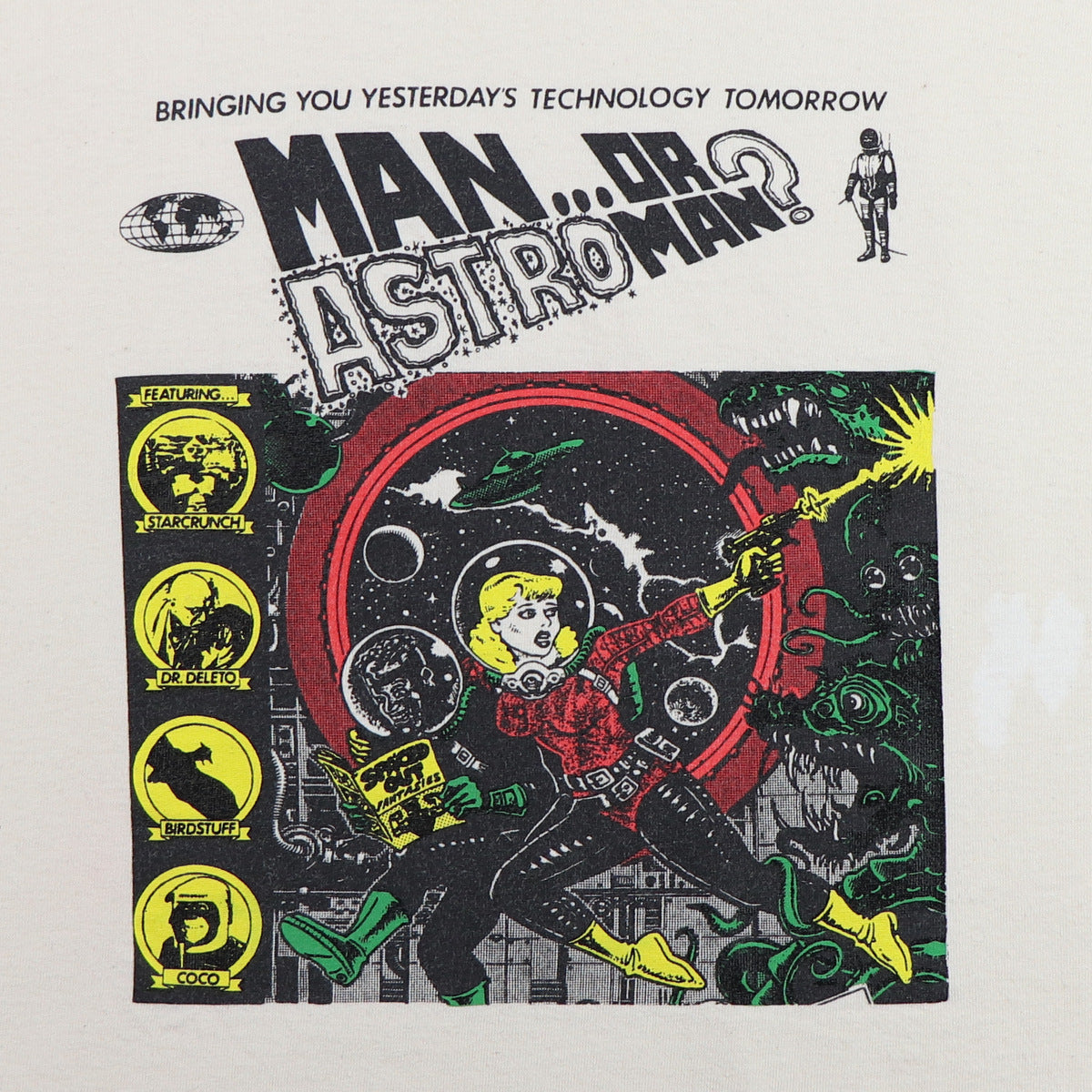 1990s Man Or Astroman Comic Shirt