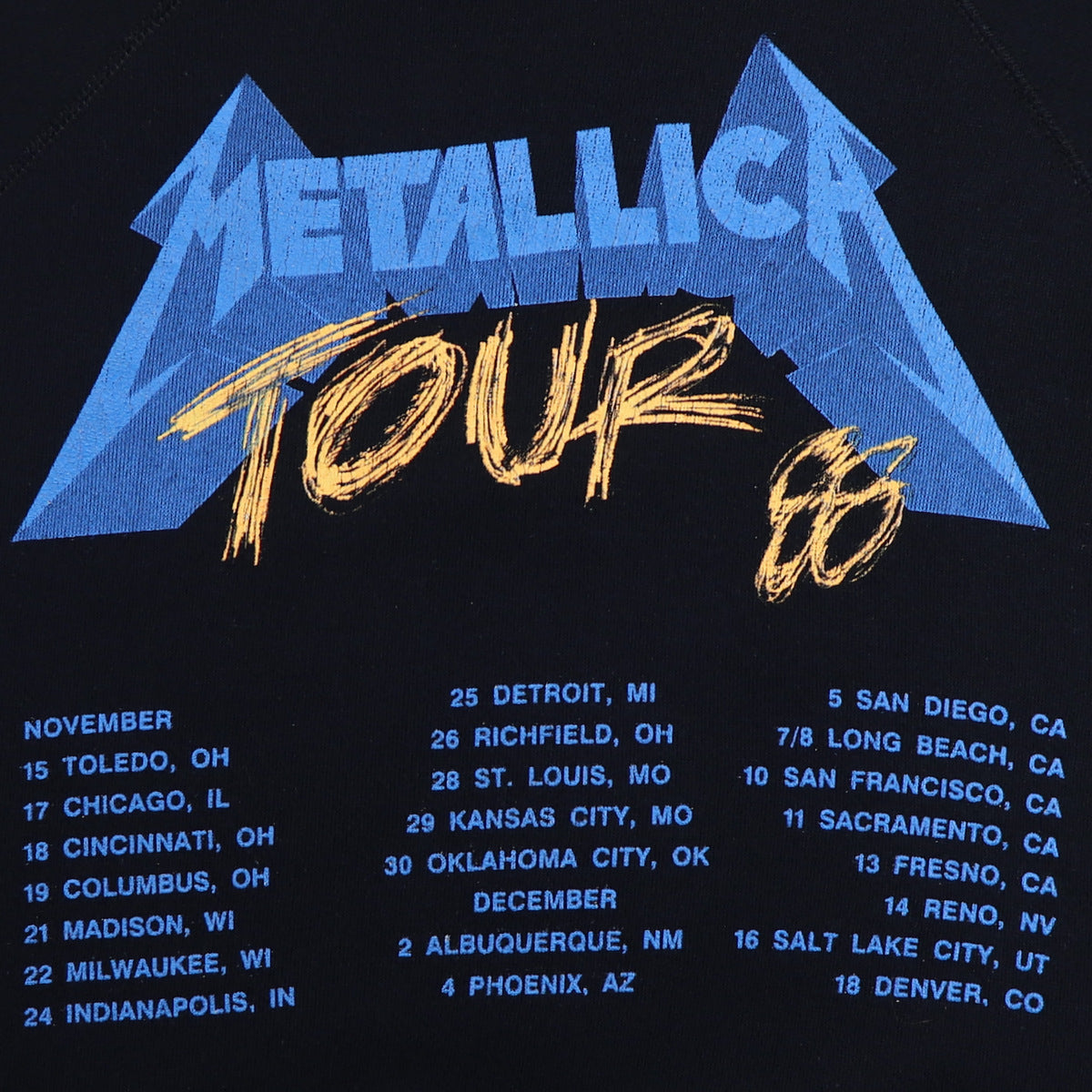 1988 Metallica And Justice For All Tour Sweatshirt