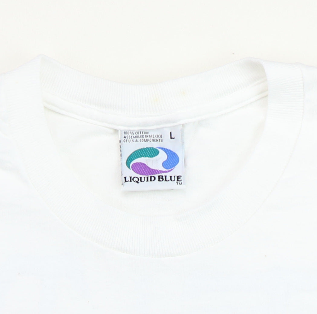 1992 Grateful Dead Space Your Face Liquid Blue Shirt